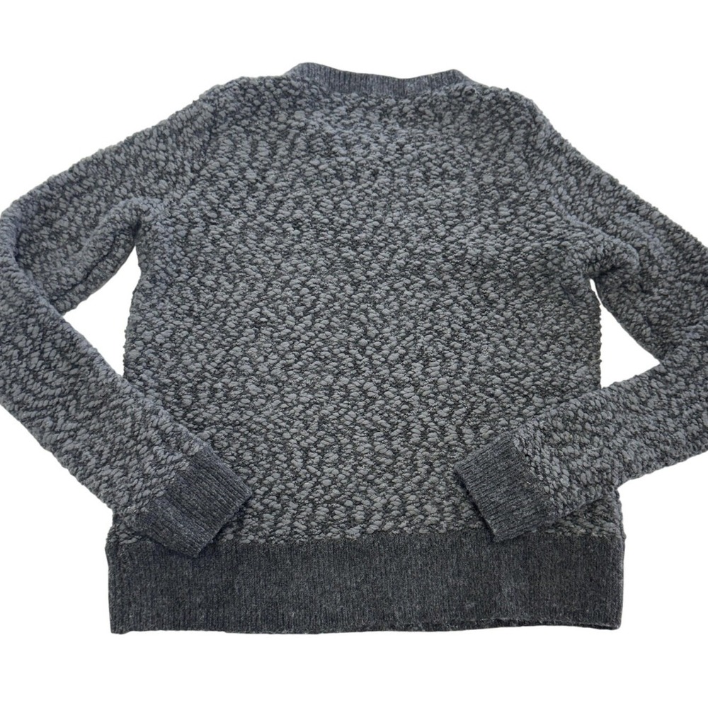 Moth Anthropologie Sweater Women Small Gray Textured‎ Knit Crewneck Pullover - Picture 3 of 9